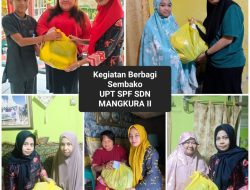 UPT SPF SDN Mangkura II Makassar Gelar Kegiatan Berbagi Sembako untuk Siswa dan Warga Sekitar