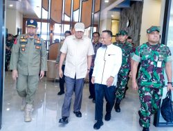 Gubernur Sulsel Sambut Langsung Kedatangan Menhan RI di Lanud Sultan Hasanuddin