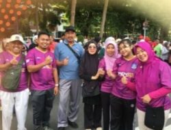 Rombongan Guru dan Staf UPT SPF SMPN 6 Makassar Turut Meriahkan Semarak Car Free Day