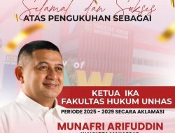 Disperkim Makassar Ucapkan Selamat atas Terpilihnya Wali Kota Munafri sebagai Ketua IKA FH Unhas