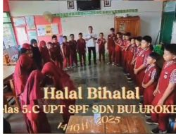 UPT SPF SDN Bulurokeng Makassar Tanamkan Nilai Kebersamaan Lewat Halal Bihalal