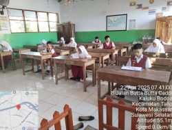 Penilaian SAS Siswa Kelas 6 UPT SPF SD Inpres Galangan Kapal III Berlangsung Tertib dan Lancar