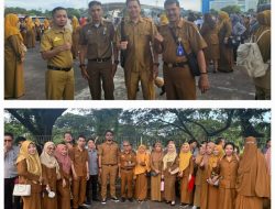 Kepsek dan Guru UPT SPF SDN Sangir Makassar Ikuti Apel Bersama Pasca Cuti Idulfitri di Lapangan Karebosi