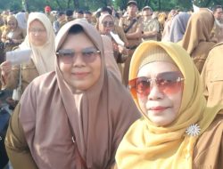 Kepsek, Guru dan Staf UPT SPF SMPN 45 Makassar Hadiri Apel Pagi Bersama Wali Kota di Karebosi Pasca Idulfitri