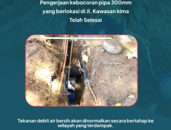 Distribusi Air Kembali Normal, PDAM Makassar Sukses Tangani Kebocoran Pipa di Kawasan KIMA