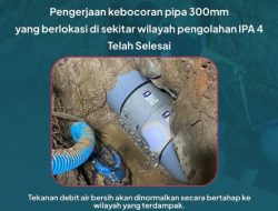 Pipa Bocor di IPA 4 Telah Selesai, PDAM Makassar Minta Maaf atas Gangguan Layanan