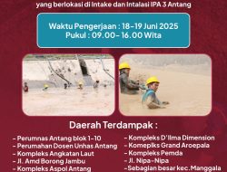 PDAM Makassar Lakukan Pengurasan IPA 3 Antang, Warga Manggala Diimbau Menampung Air