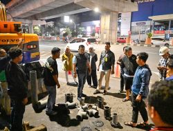 Plt Dirut PDAM Makassar Tinjau Langsung Perbaikan Pipa di Jalan AP Pettarani