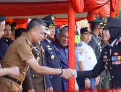 HUT Bhayangkara ke-79, Camat Ujung Tanah Tunjukkan Dukungan di Mapolres Pelabuhan