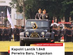 Kapolri Pimpin Pelantikan 1.848 Perwira Baru SIP Angkatan 54 dan SIP Khusus Intelijen di Sukabumi