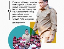Munafri-Aliyah Realisasikan Janji: Seragam Sekolah Gratis Mulai Dibagikan di Makassa