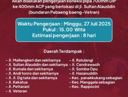 14 Tangki Disiagakan! PDAM Makassar Kerjakan Koneksi Pipa di Sultan Alauddin