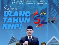 DPRD Kota Makassar Ucapkan Selamat Ulang Tahun KNPI ke-52