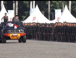 Presiden Prabowo Subianto Pimpin Upacara Hari Bhayangkara ke‑79 di Monas