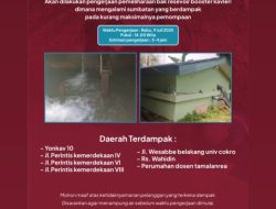 PDAM Makassar Lakukan Pemeliharaan Reservoir Booster Kavleri, Sejumlah Wilayah Terdampak