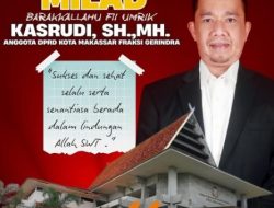 DPRD Makassar Beri Selamat Ulang Tahun untuk Kasrudi, Ketua Fraksi Gerindra