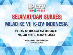 Media Penopang Nalar Kritis, Bidik Nasional Ucapkan Selamat Milad ke-6 untuk K-LTV Indonesia