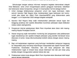Pemkot Makassar Terapkan WFA Bagi Pegawai, Tanggal 1–4 September