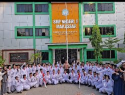 Semarak Pengukuhan Paskibra di SMPN 6 Makassar, Sambut HUT ke-80 RI