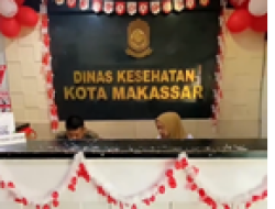 Sambut HUT RI ke-80, Dinas Kesehatan Kota Makassar Hiasi Kantor dengan Nuansa Merah Putih