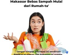 Diskominfo Makassar Ajak Warga Wujudkan Kota Bebas Sampah Mulai dari Rumah