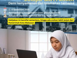 SMPN 6 Makassar Terapkan Belajar Daring Demi Kenyamanan dan Keamanan Bersama