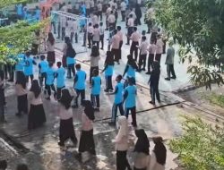 Jumat Sehat di SMPN 18 Makassar: Senam Indonesia Hebat Jadi Agenda Rutin