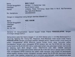 Lunasi Rp45 Juta, BPKB Tak Kunjung Kembali: Warga Laporkan Dugaan Penggelapan