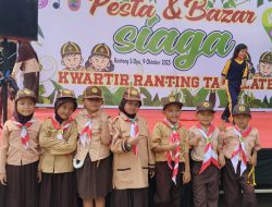 Siswa SDN Maccini Sombala Raih Juara 3 Busana Pramuka Siaga Putri di Bazar Siaga Kwarran Tamalate 2025
