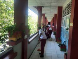 Siswa SDN Mangkura III Makassar Rutin Laksanakan Kegiatan Kebersihan Sekolah