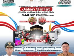 Pemerintah Kecamatan Tamalanrea Ajak Warga Meriahkan Jalan Sehat HUT Kota Makassar, Daftar Melalui Aplikasi Lontara+