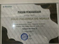 Berkat Tangan dingin Bupati dan Direktur umum RSUD Padjonga terima penghargaan dari BPJS Se-kanca makassar