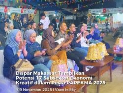 Dispar Makassar Pamerkan Ragam Kreativitas 17 Subsektor Ekonomi Kreatif pada PAREKMA 2025