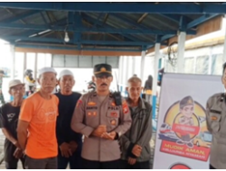 Jelang Mudik, Polsubsektor Sangkarrang Perketat Imbauan Keselamatan Pelayaran