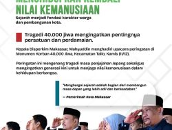 Kepala Disperkim Makassar Hadiri Upacara Peringatan Hari Korban 40.000 Jiwa ke-79