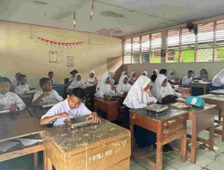 Hari Pertama Program Makan Bergizi Gratis di SMPN 18 Makassar Berjalan Lancar dan Disambut Antusias