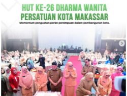 Disperkim Makassar Hadiri Peringatan HUT ke-26 Dharma Wanita Persatuan Kota Makassar