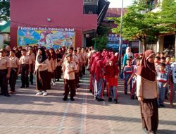 Bangun Pola Hidup Sehat, Se-Kompleks SD Rappokalling Makassar Rutin Gelar Senam Bersama