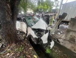 Toyota Raize Terpental di Tol Reformasi Makassar, Istri Anggota DPRD Sulsel Tewas di TKP