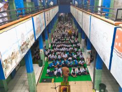 Awal Masuk Sekolah, UPT SPF SMPN 10 Makassar Gelar Sholat Dhuha dan Tadarus Bersama