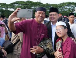 Karebosi Dipenuhi Puluhan Ribu Warga Shalat Idulfitri bersama Wali Kota dan Wakil Wali Kota Makassar