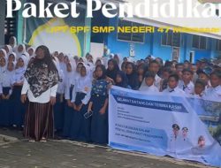 SMP Negeri 47 Makassar Salurkan Paket Pendidikan Gratis dari Bank Mandiri