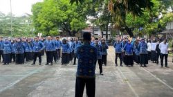 Dr. Muhajir Tegaskan Solidaritas dan Kesiapan, Pimpin Apel Pagi di Tengah Dinamika Kantor Sementara