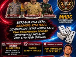 Ajang Silaturahmi Warga Manggala, Kompleks Puri Taman Sari Borong Gelar Open Turnamen Domino Gratis Berhadiah Rp15 Juta