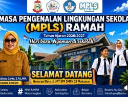 Penuh Antusias, Siswa Baru SMPN 33 Makassar Disambut Atraksi Ekstrakurikuler di Hari Pertama MPLS