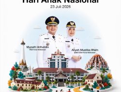 Wali Kota Munafri Arifuddin Ucapkan Selamat Hari Anak Nasional 2026: “Anak Hebat, Indonesia Kuat”