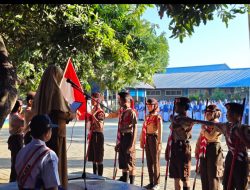 SMP Negeri 24 Makassar Gelar Upacara Bendera dan Pelantikan Pengurus Dewan Penggalang