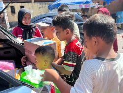 SD Inpres Bertingkat Labuang Baji Salurkan Bantuan untuk Korban Kebakaran Kandea