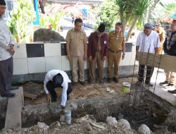 Prosesi Peletakan Batu Pertama Masjid Nurul Ilmi SMPN 14 Makassar Akan Direnovasi Total