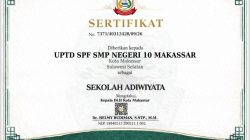 SMPN 10 Makassar Raih Sertifikat Adiwiyata DLH Kota Makassar